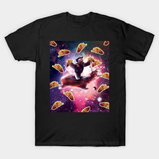 Cowboy Space Sloth On Hippo Unicorn - Taco T-Shirt